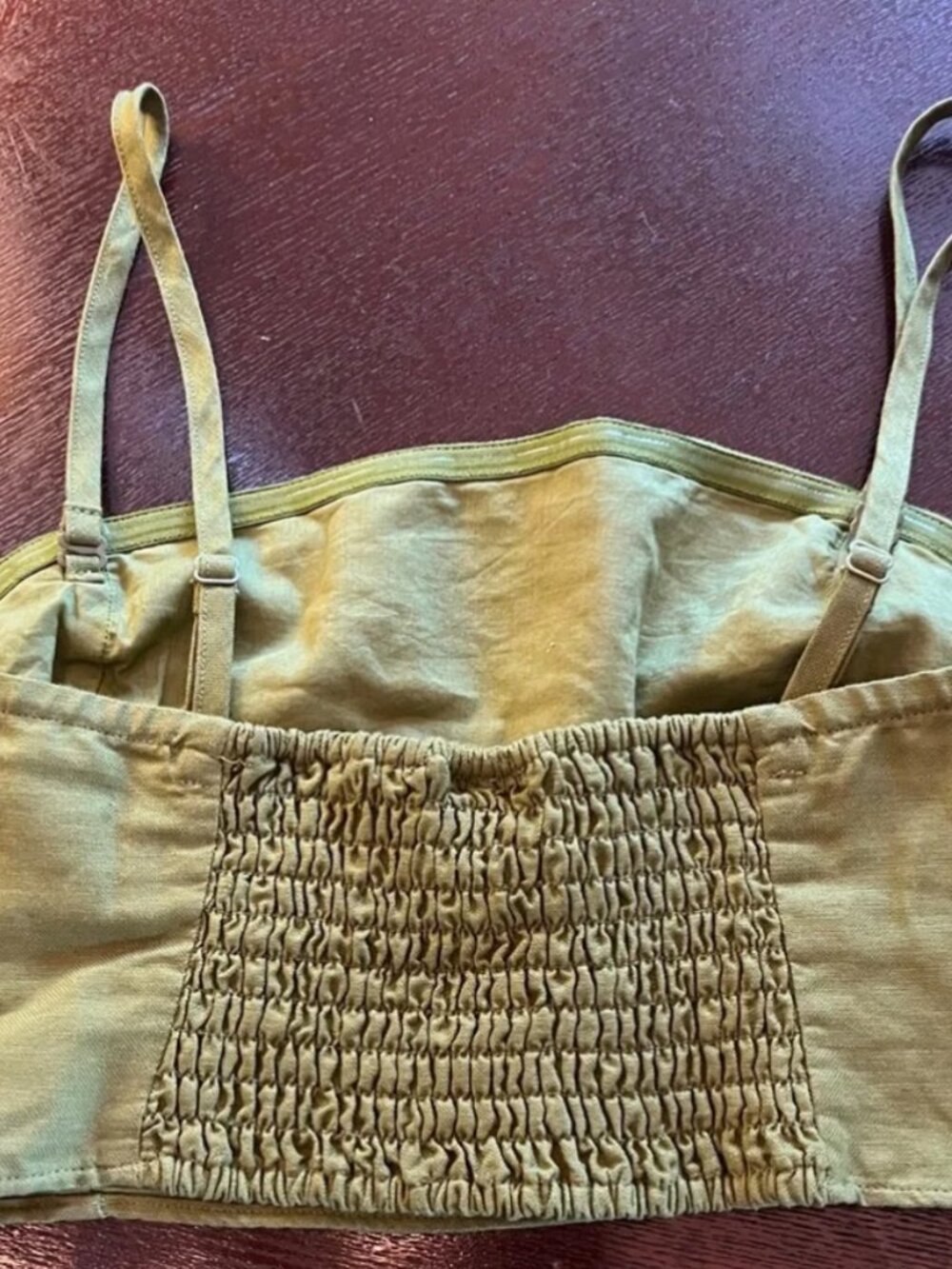 Gap Linen/Cotton Rounded Crop - Picture 2 of 3